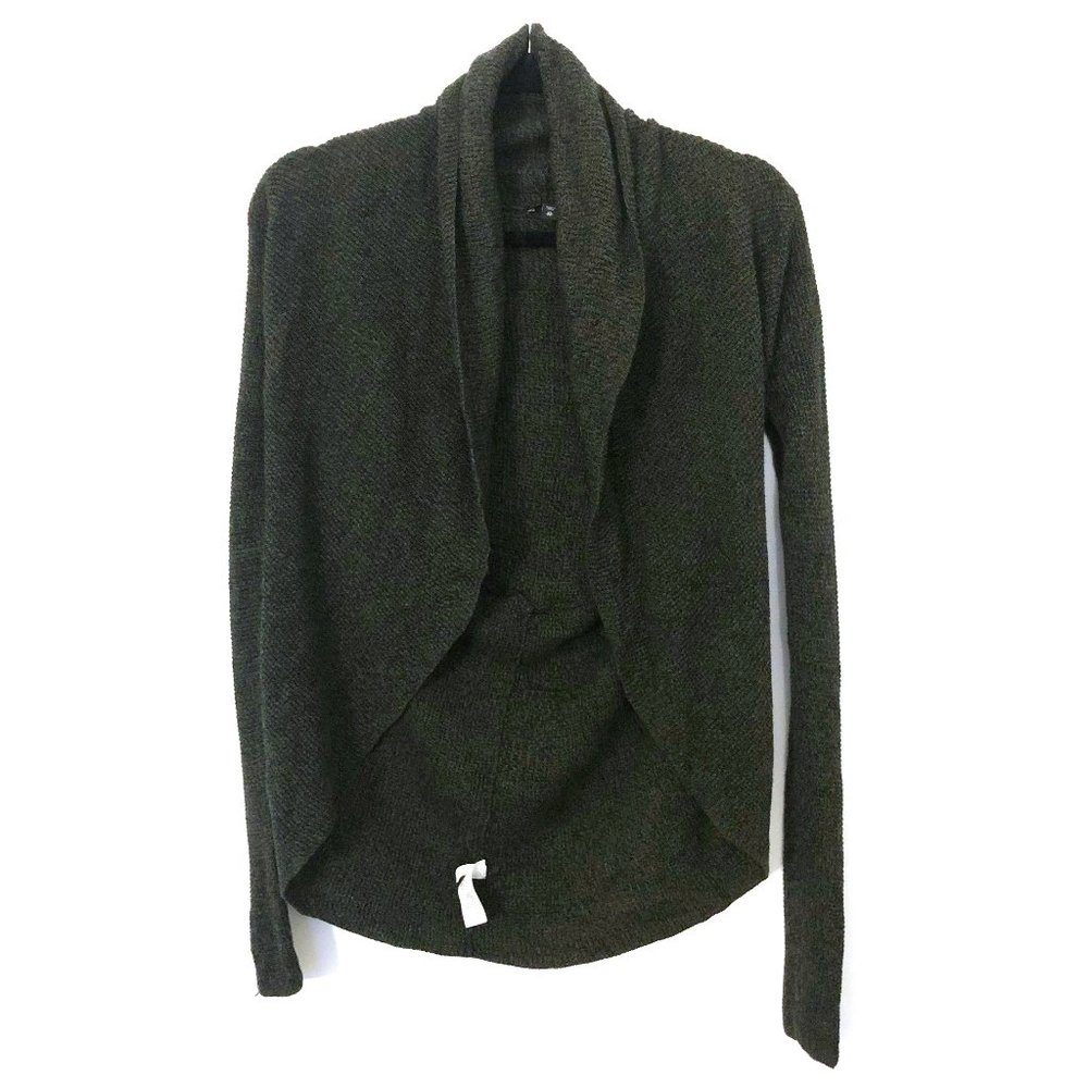 COPY - Express Dark Green Open Front Cardigan Size XS